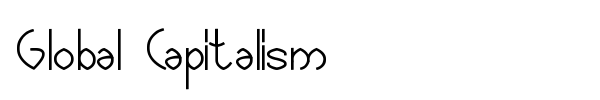 Global Capitalism font preview